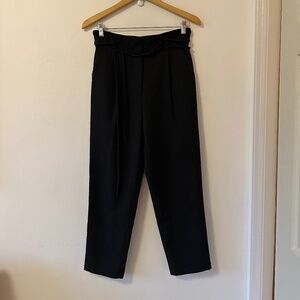 Vetta Paperbag High Waist Black Trousers | Size 6